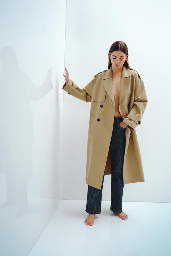 BELTED LONG DOUBLE BREASTED TRENCH COAT$ 149.00Light camel | 2358/474/743Add to cartAddTrench coa... | Zara US