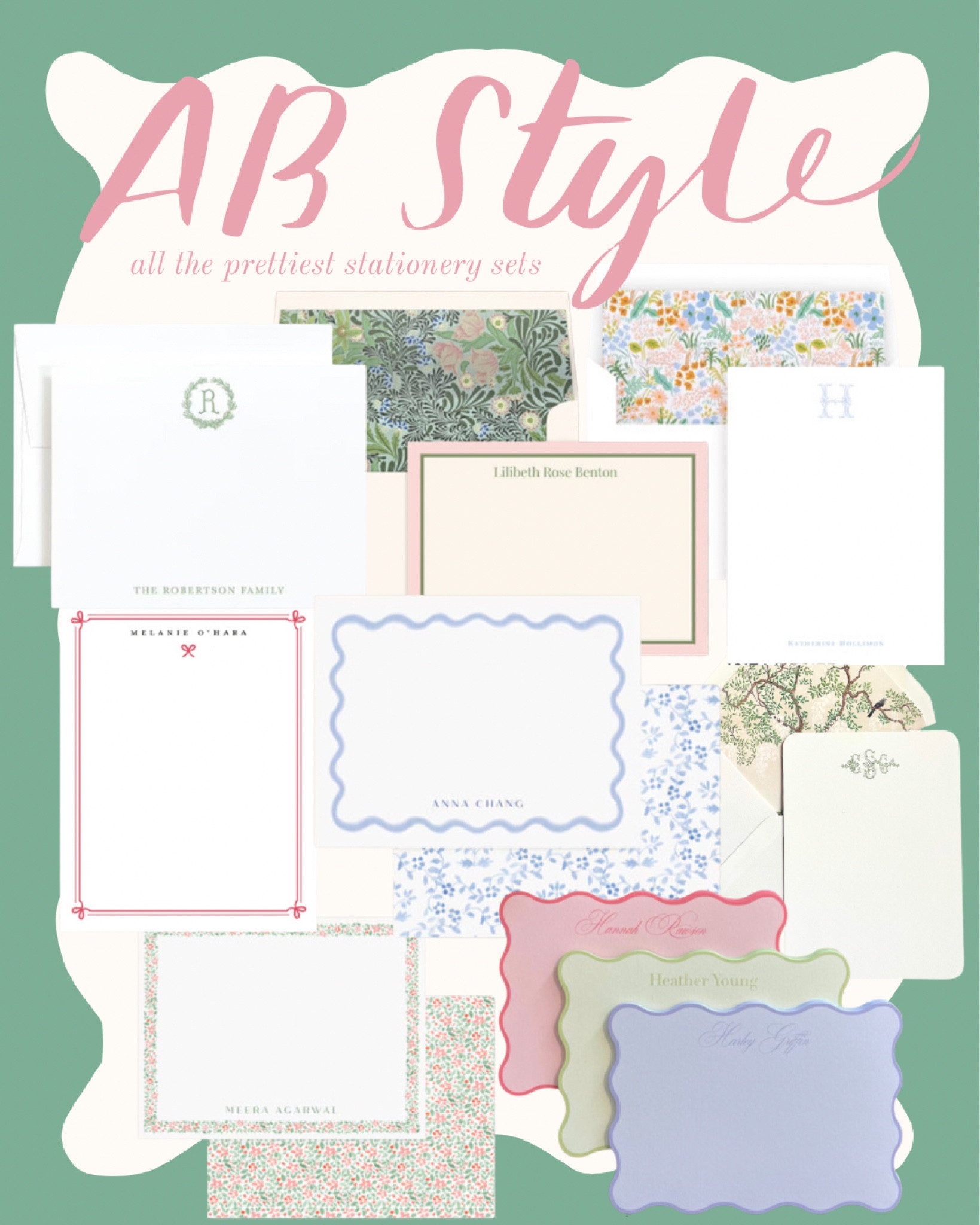 all the prettiest stationery sets 💌 and more over on AshleyBrooke.com