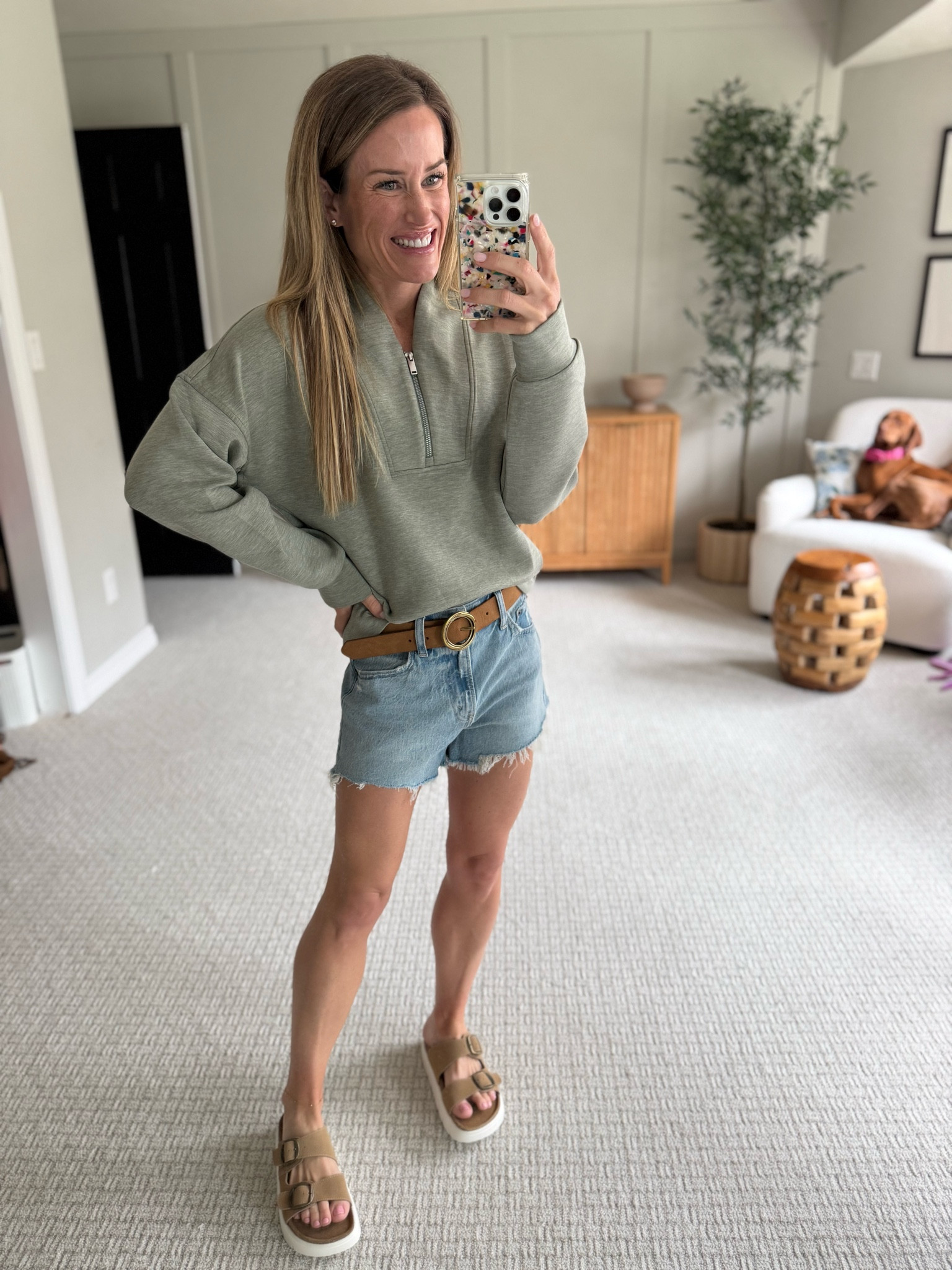 Summer outfits 
Abercrombie denim shorts
Spanx pullover

#LTKootd #LTKmomlife