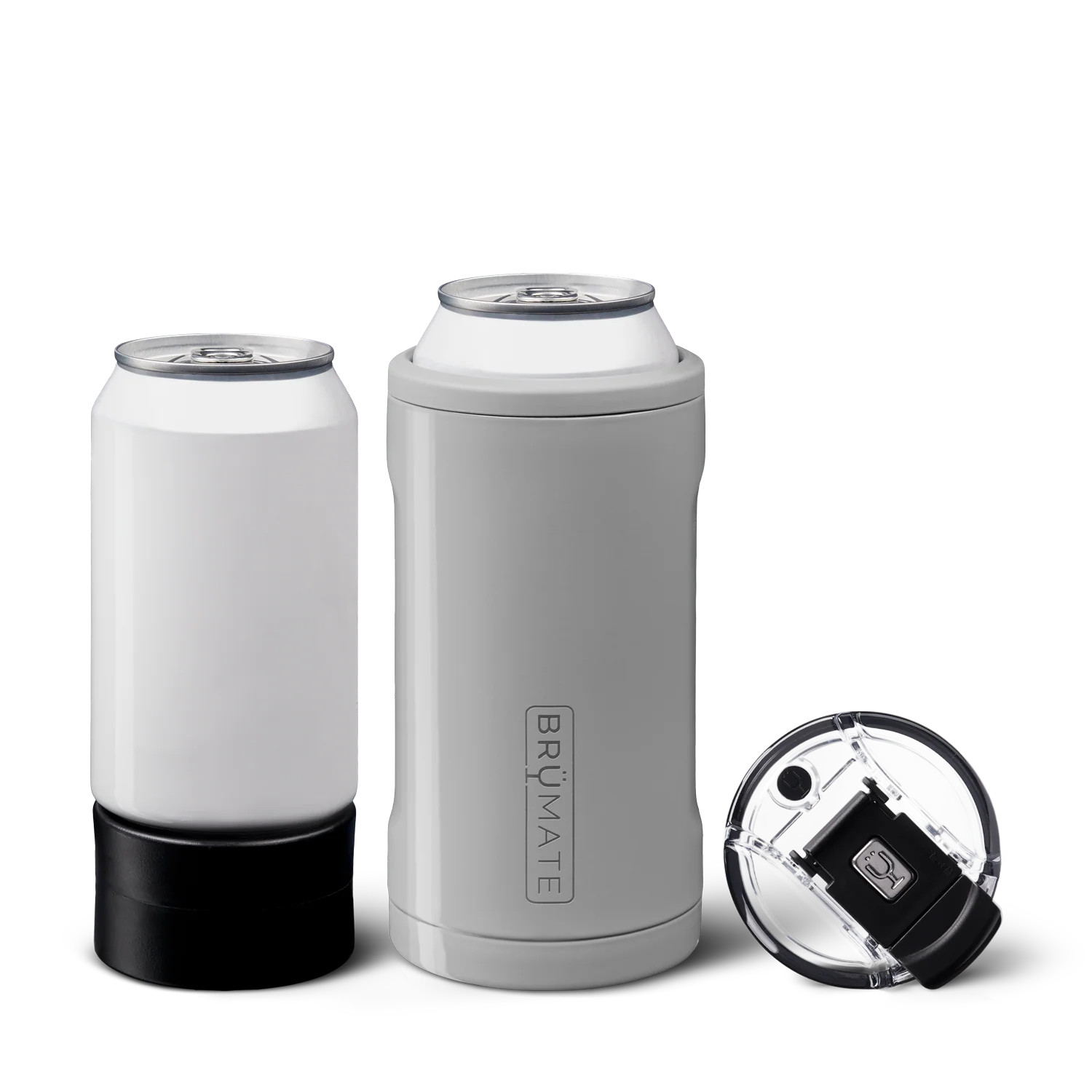 Hopsulator Trio | Concrete Gray | 12/16oz Standard Cans | BruMate