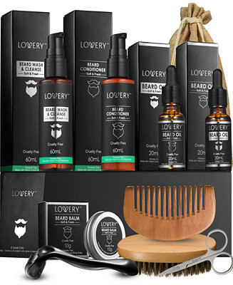 Lovery 11-Pc. Men's Beard Grooming Gift Set - Macy's | Macy's
