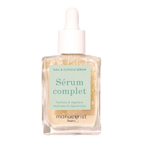 Manucurist - Complete Serum, Care for Damaged Nails and Cuticles, Hydrates and Regenerates Nails which Break Easily, Non-Greasy Gel Texture, Up to 86.5% Bio-sourced, Made in France, 0.5 fl oz | Amazon (US)