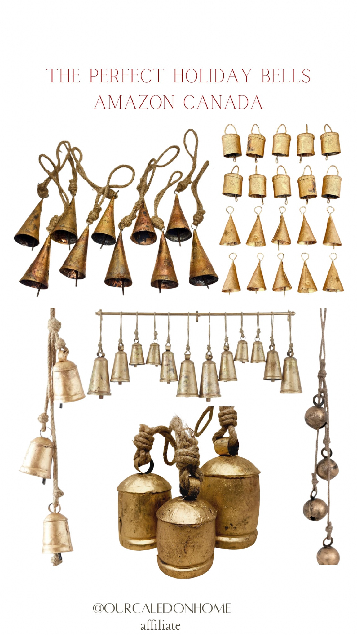 The perfect holiday 🔔 does exist! Amazon Christmas Find

Neutral Christmas | Amazon Canada | Christmas Bells | Vintage Bells | Amazon Christmas Decor | 

#LTKsale #LTKcanada #LTKcasa