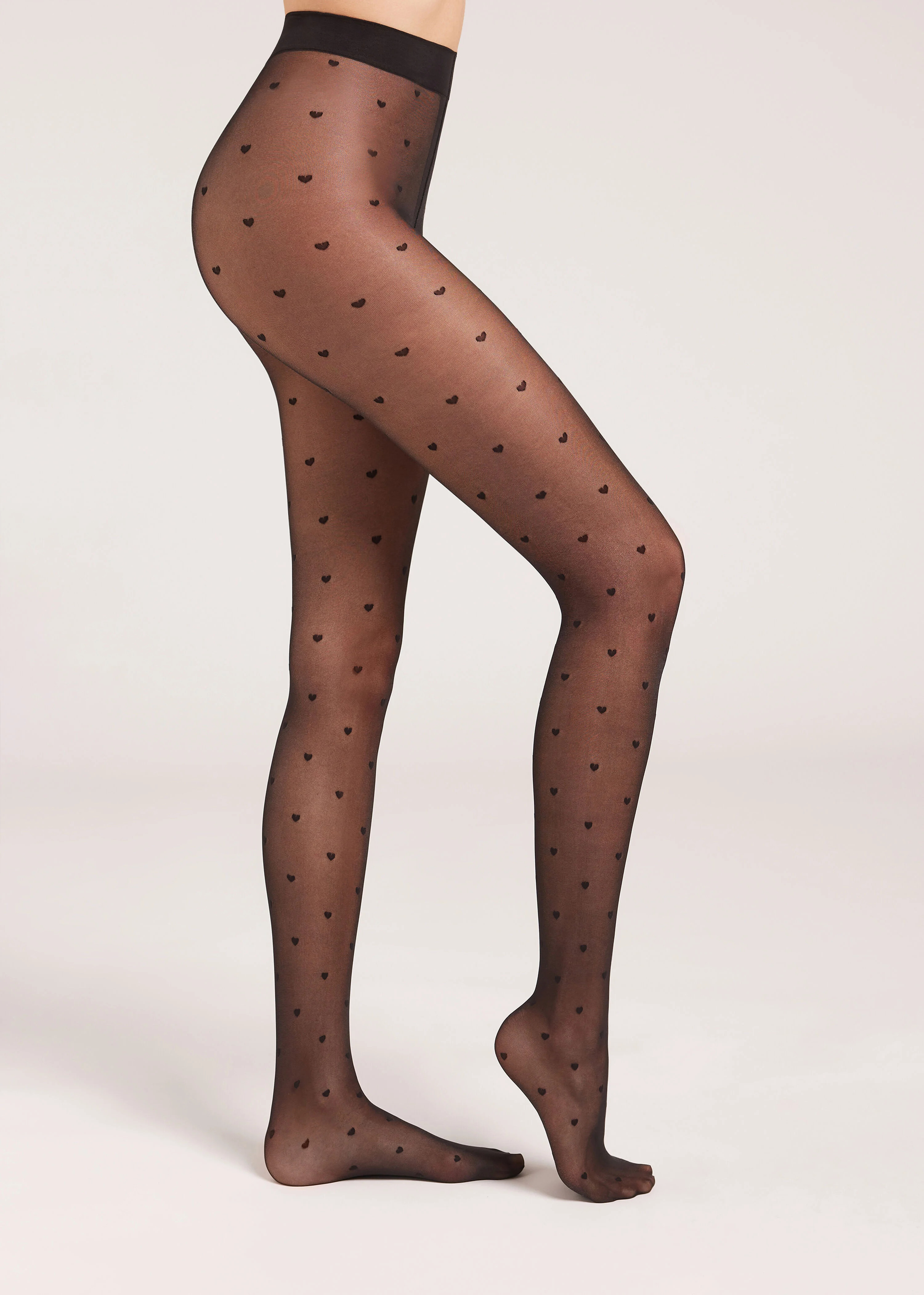 Sheer 30 Denier Mini Heart Tights | Calzedonia US