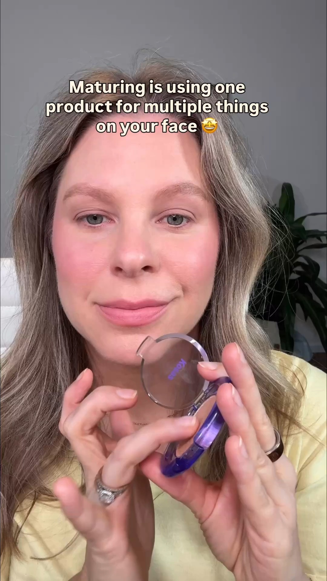 Follow if you agree! And, I’m here to help you simplify your makeup as a 41 year old natural makeup artist 🤗 You can basically get a whole makeup look just using your highlighter AND your bronzer. I love using highlighter for eyeshadow in addition to highlighting the inner corner of my eye, my cheek bones, and a little bit on my nose and Cupid’s bow. What’s your favorite multi-use makeup product? 

Using the @kosas highlighter shade Champagne sheen! I love this one because it’s not too powdery.
#makeupformatureskin #makeupforbeginners

#LTKgrwm #LTKOver40 #LTKBeauty