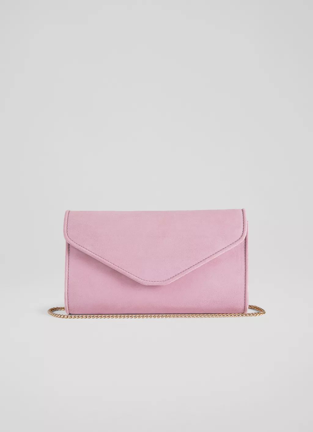 Dominica Lilac Suede Clutch Bag | L.K. Bennett (UK)