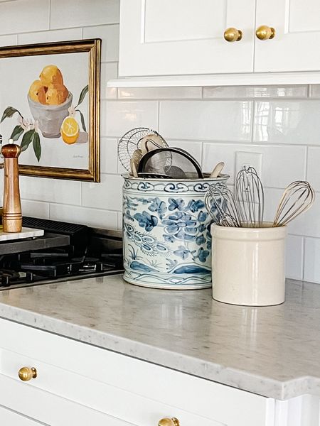 This blue and white crock is being restocked!! Get on the pre-order list for the May restock! And another similar style is in stock now!

#LTKHome #LTKStyleTip