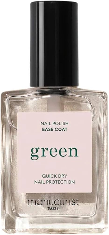 Manucurist - Green Base Coat Nail Polish - Nail Polish Base - 12-free - 78.5% Plant-Based Ingredi... | Amazon (US)