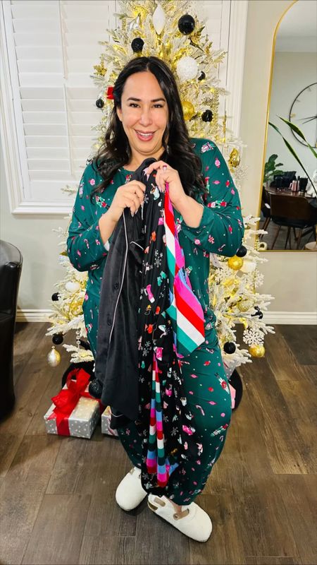 I’m partnering with @Walmart to show you my favorite Holiday Pajamas! #walmartpartner Not only are these $13, but they also have pockets! I love that they're lightweight, nice, and cool, you’re not gonna feel hot in these!

The velvety pajamas are about $20. They're a little more than the other ones, but they’re much warmer and cozier.

I’m a size 16, and I’m wearing my regular XL in these pajamas except for the green lightweight PJs. I size up to XXL, and they're just too big! There's a lot of extra room, so when you grab these, make sure to get your regular size and don't size up. #walmartfashion @walmartfashion

#LTKHoliday #LTKSeasonal #LTKmidsize
