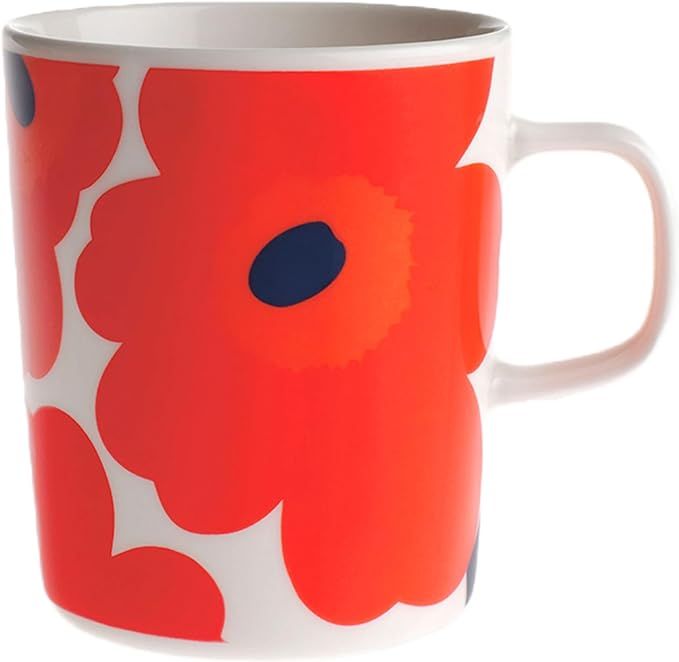 MARIMEKKO - Oiva Unikko Coffee Mug (8.8oz, Red Poppy) | Amazon (US)