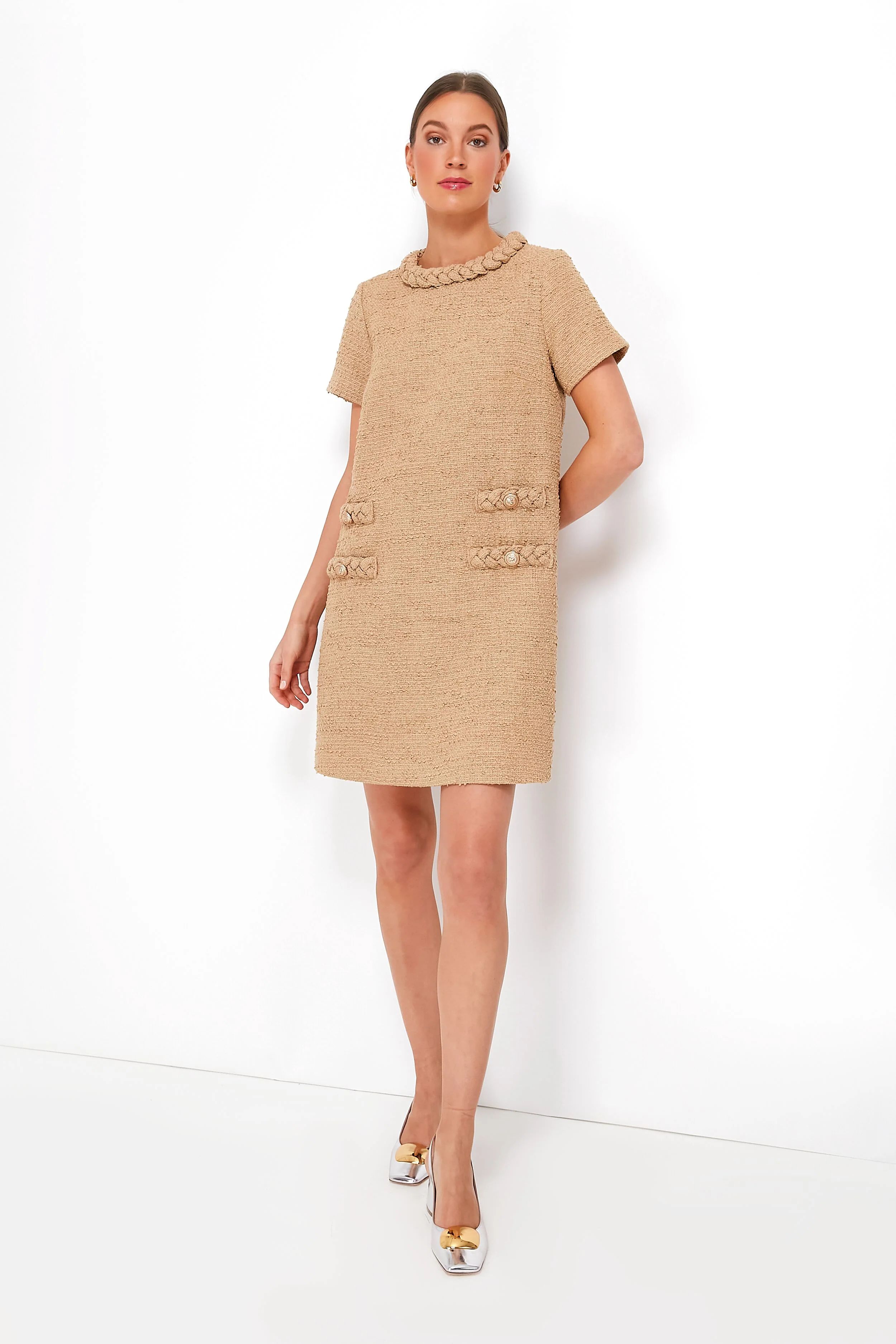 Croissant Tweed Jackie Dress | Tuckernuck (US)