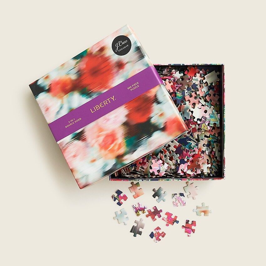 Two-sided puzzle in Liberty® print | J.Crew US