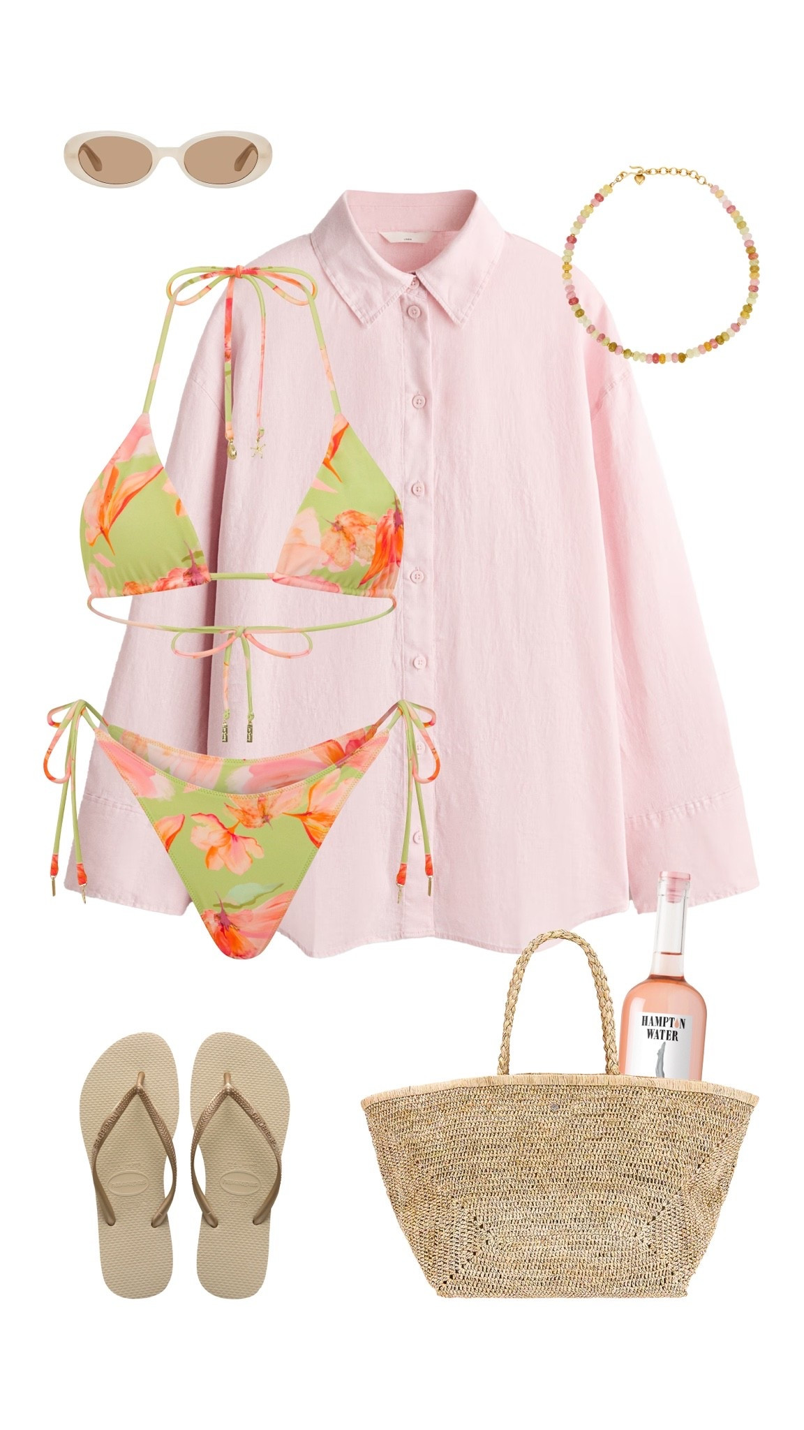 Summer beach/vacation outfit idea 🥥
