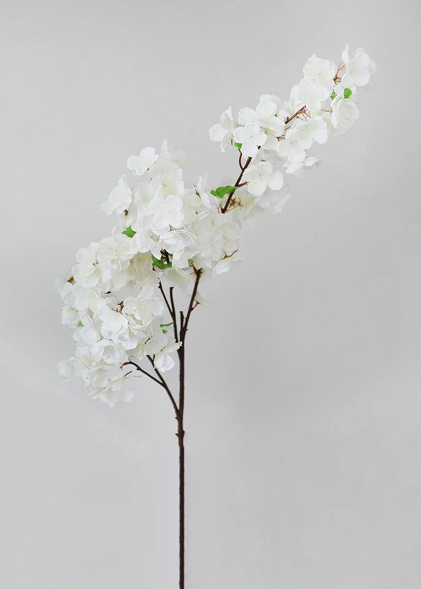 Faux Cherry Blossom in White - 44" | Afloral (US)
