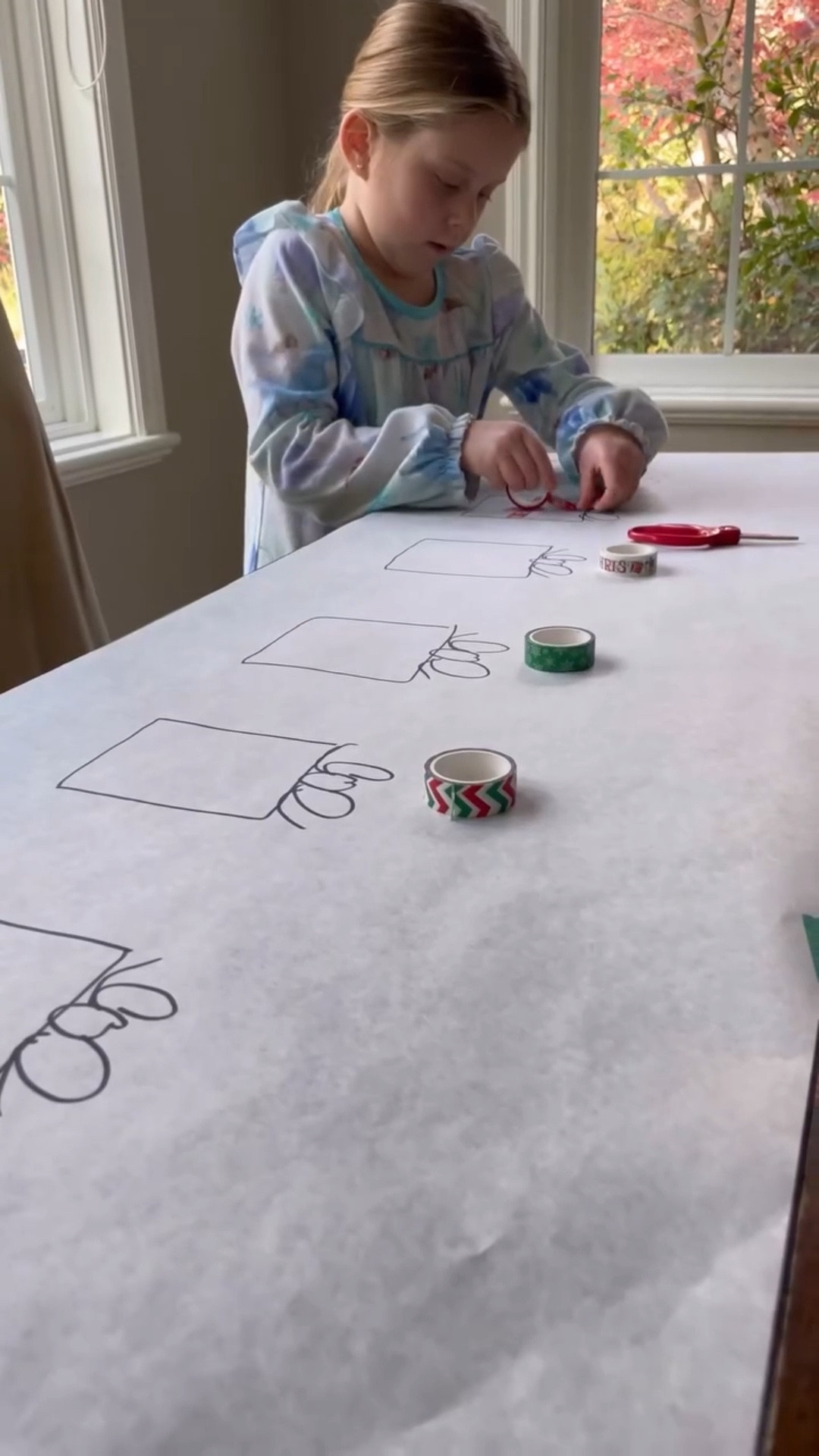 Opportunities are endless with this Christmas themed activity for kids. 

You can work on patterns, counting, fine motor skills, early math skills (estimation + more) with this holiday activity and kids LOVE it! 

Kids can also color, paint, and decorate the presents, and you can leave it out as a placemat for awhile too! 

#LTKKids #LTKHoliday #LTKSeasonal