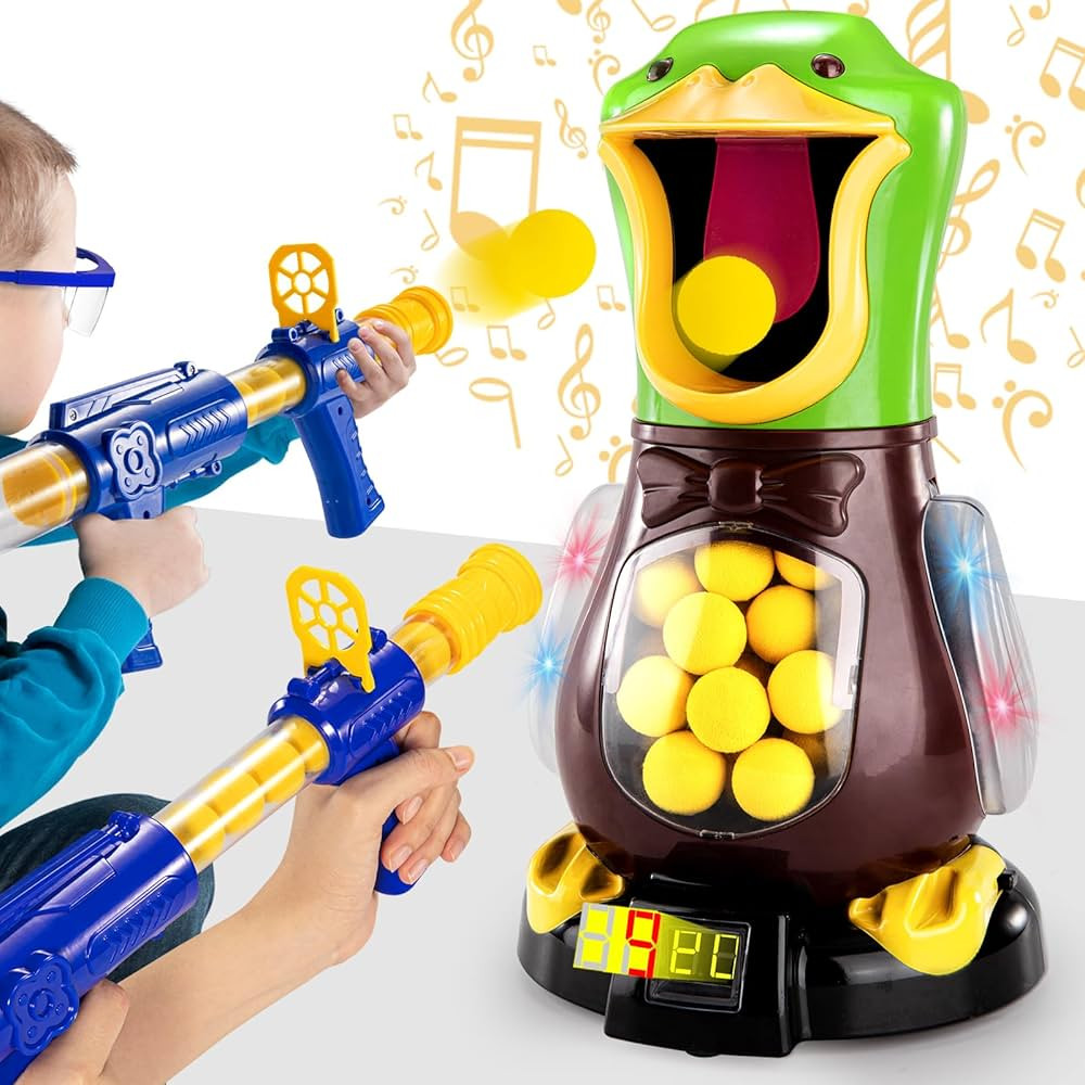 Babyhome Duck Shooting Toys for Kids 3-5 Years, 2 Packs of Toy Foam Blasters with Movable Target,... | Amazon (US)
