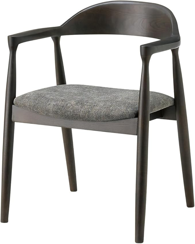 Sakuraya Industrial Dining Chair DC-146A-F Woody Black Upholstery F: Gray | Amazon (US)