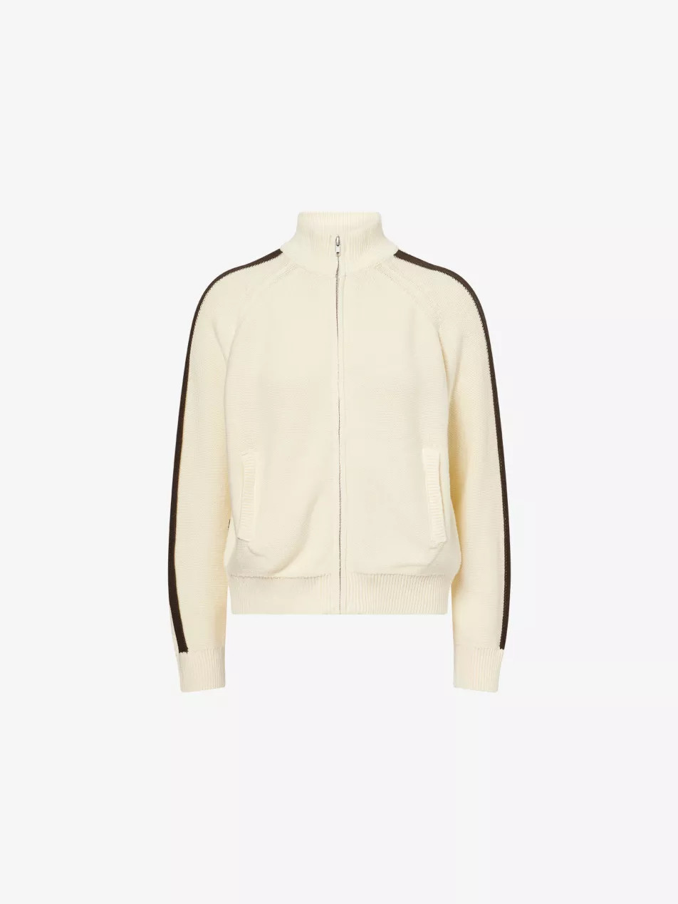 Frankie Track Zip-Up Knitted Sweatshirt | Selfridges