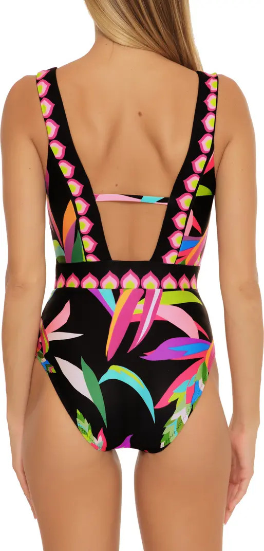 Birds of Paradise Cutout One-Piece Swimsuit | Nordstrom