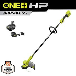ONE+ HP 18V Brushless 13 in. Cordless Battery String Trimmer with 4.0 Ah Battery and Charger | The Home Depot