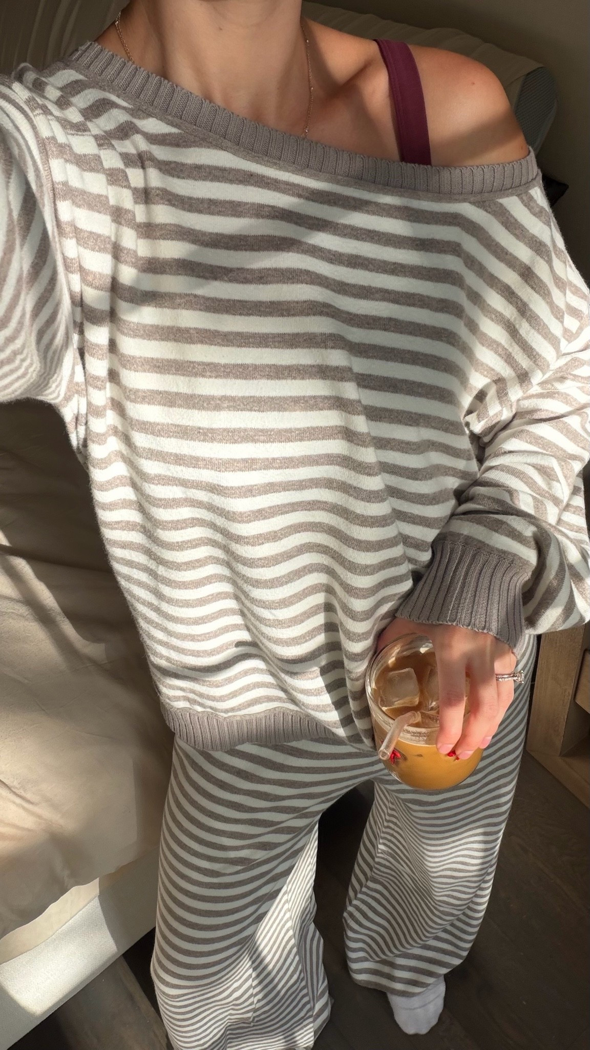 Coziest set for fall!! Size S in off the shoulder sweater and S long in pants! It runs oversized. Currently on sale with code SOMUCHLOVE

#LTKmomlife