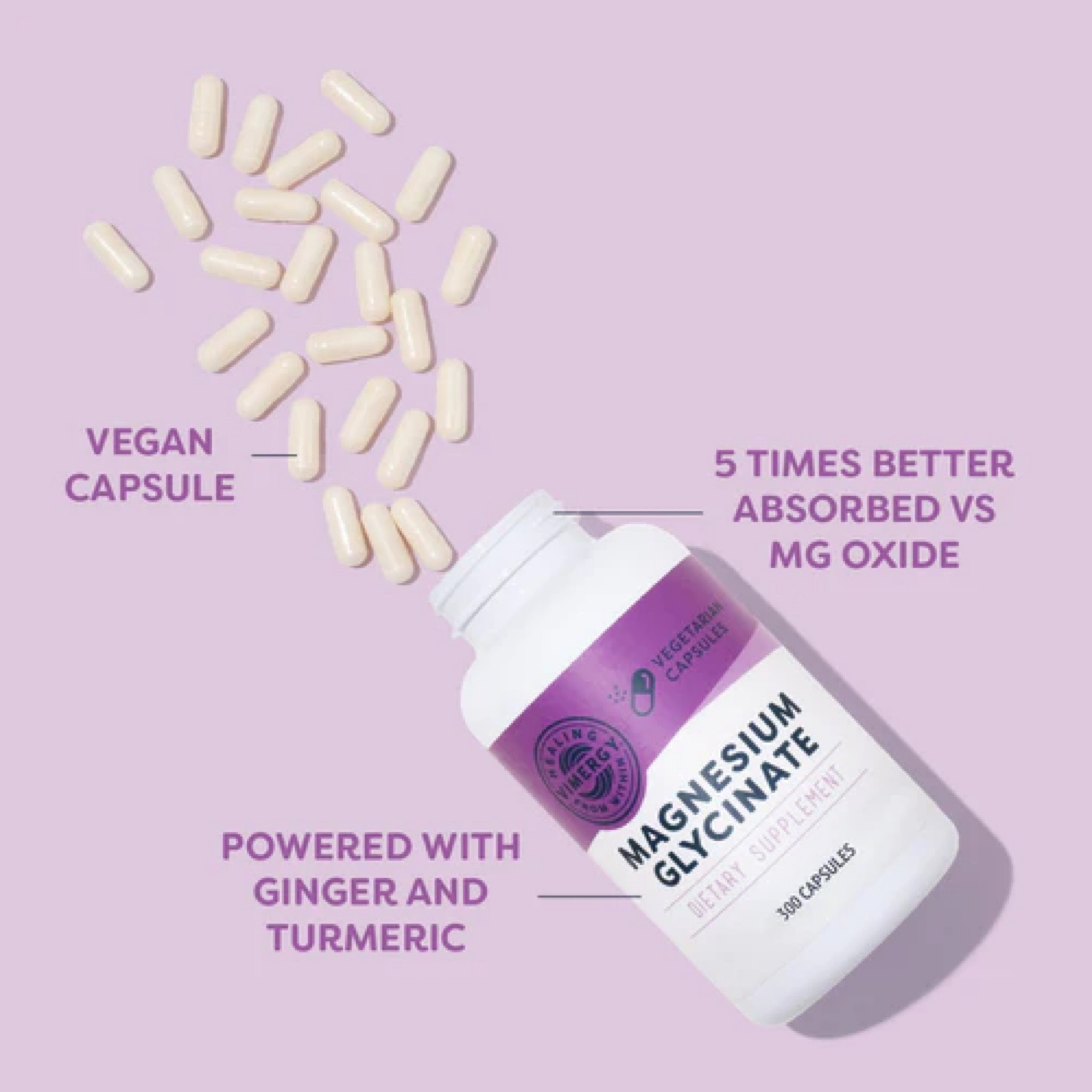 Vimergy Medical medium Magnesium Glycinate, 90 Servings – with Turmeric & Ginger - Promotes Relaxation & Sleep – Supports Bone, Muscle & Heart Health - Gluten-Free, Kosher, Vegan & Paleo Friendly, Capsule

#LTKsalealert #LTKActive #LTKfitness