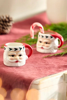 Ceramic Santa Espresso Cups, Set of 2 | Anthropologie (US)