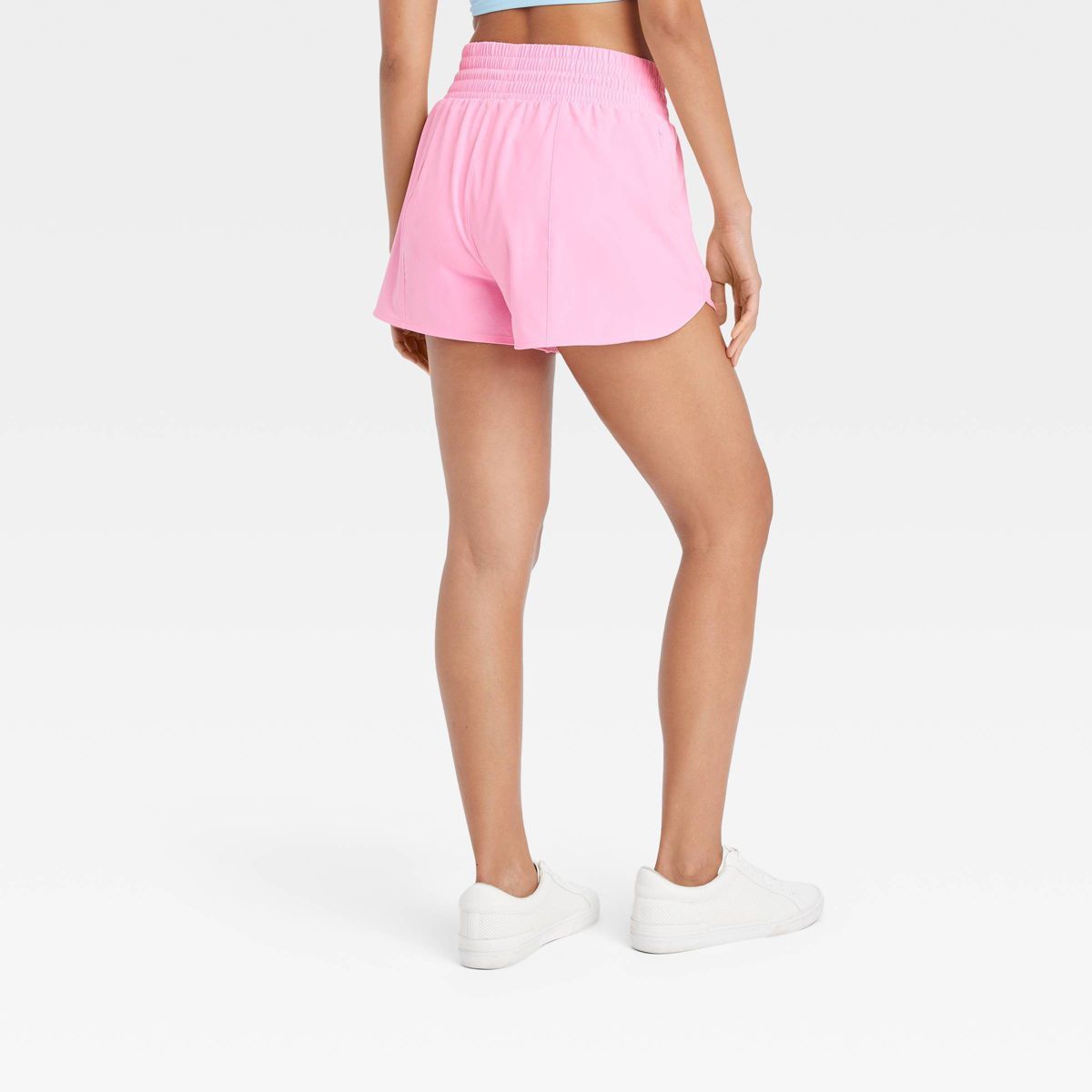 Women's Flex Woven High-Rise Shorts 3" - All In Motion™ Pink L | Target