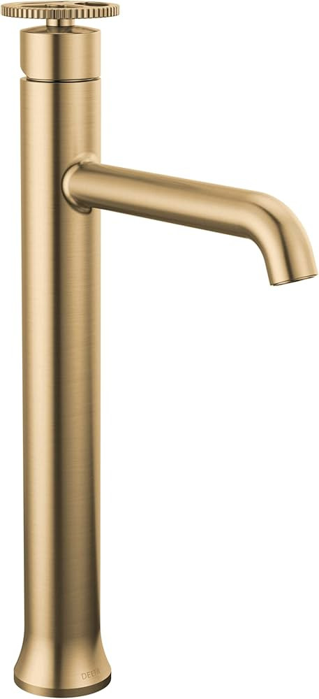 Delta Faucet Trinsic Vessel Sink Faucet Gold, Vessel Faucet, Gold Bathroom Faucet, Bathroom Sink ... | Amazon (US)