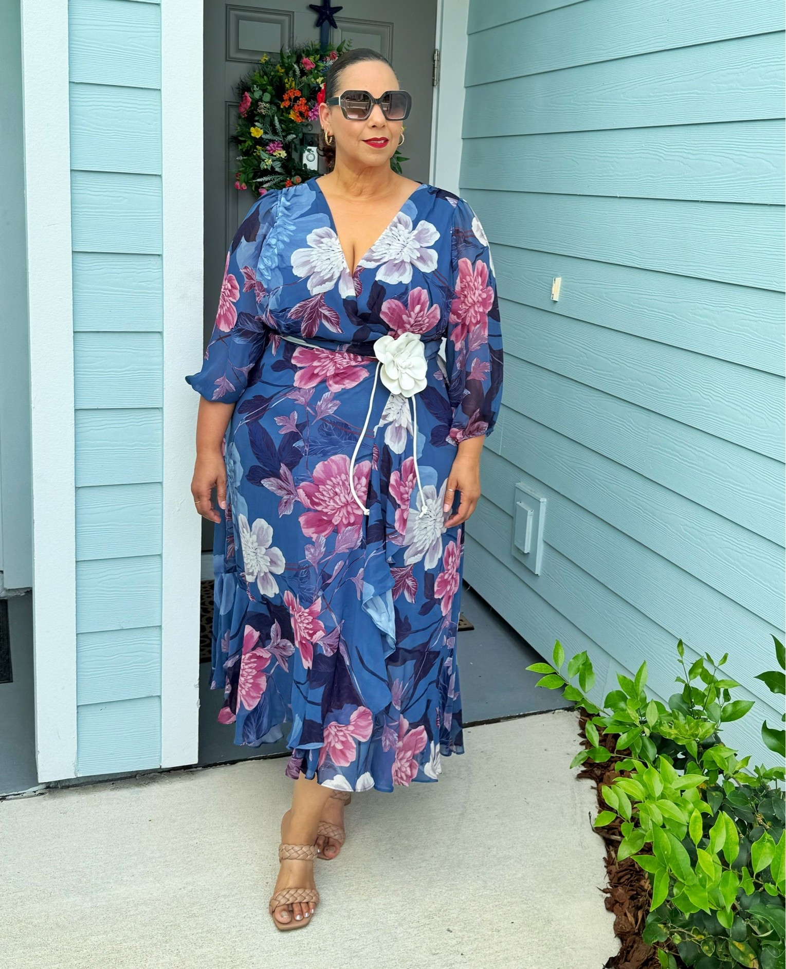 Flower print chiffon plus size dress

#LTKgrwm #LTKdayinmylife #LTKootd