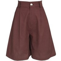 Wide Leg Bermuda Linen Short in Brown - For Women Summer Shorts | Etsy (US)