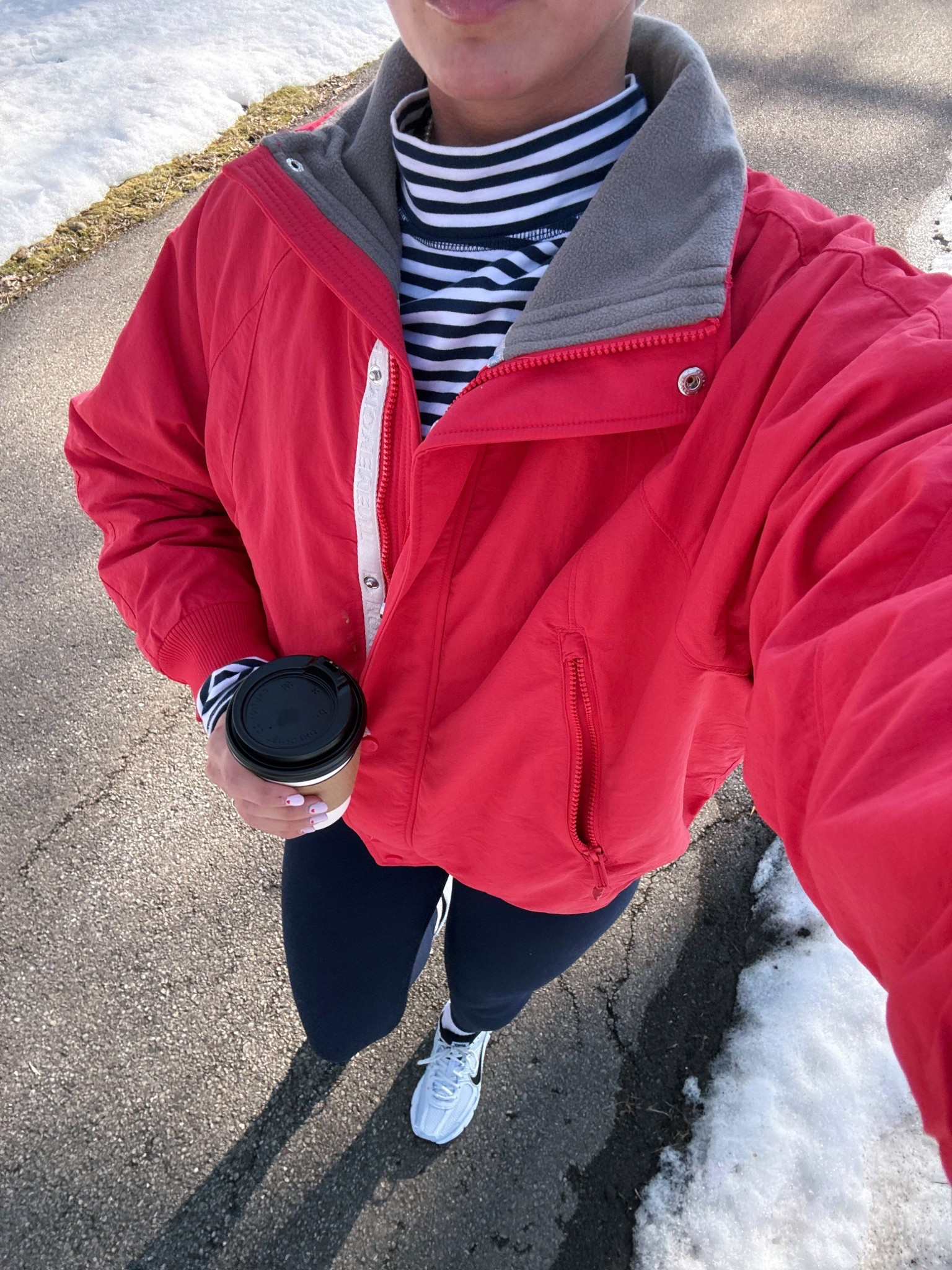 On my walk! Loving this new jacket 🌷🍓 I got a Small!

#LTKActive #LTKootd