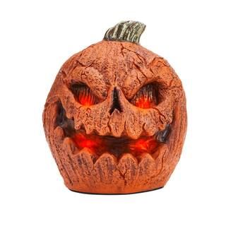 Home Accents Holiday 12 in Animated Talking PVC Rotted Jack-O-Lantern 22GM29677 - The Home Depot | The Home Depot