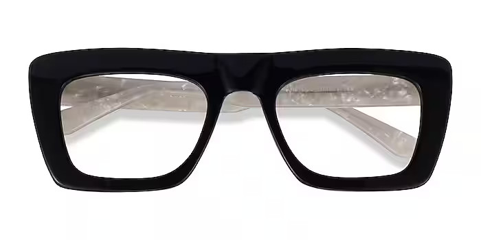 Planetary Square Dark Green White Glasses for Women | Eyebuydirect | EyeBuyDirect.com