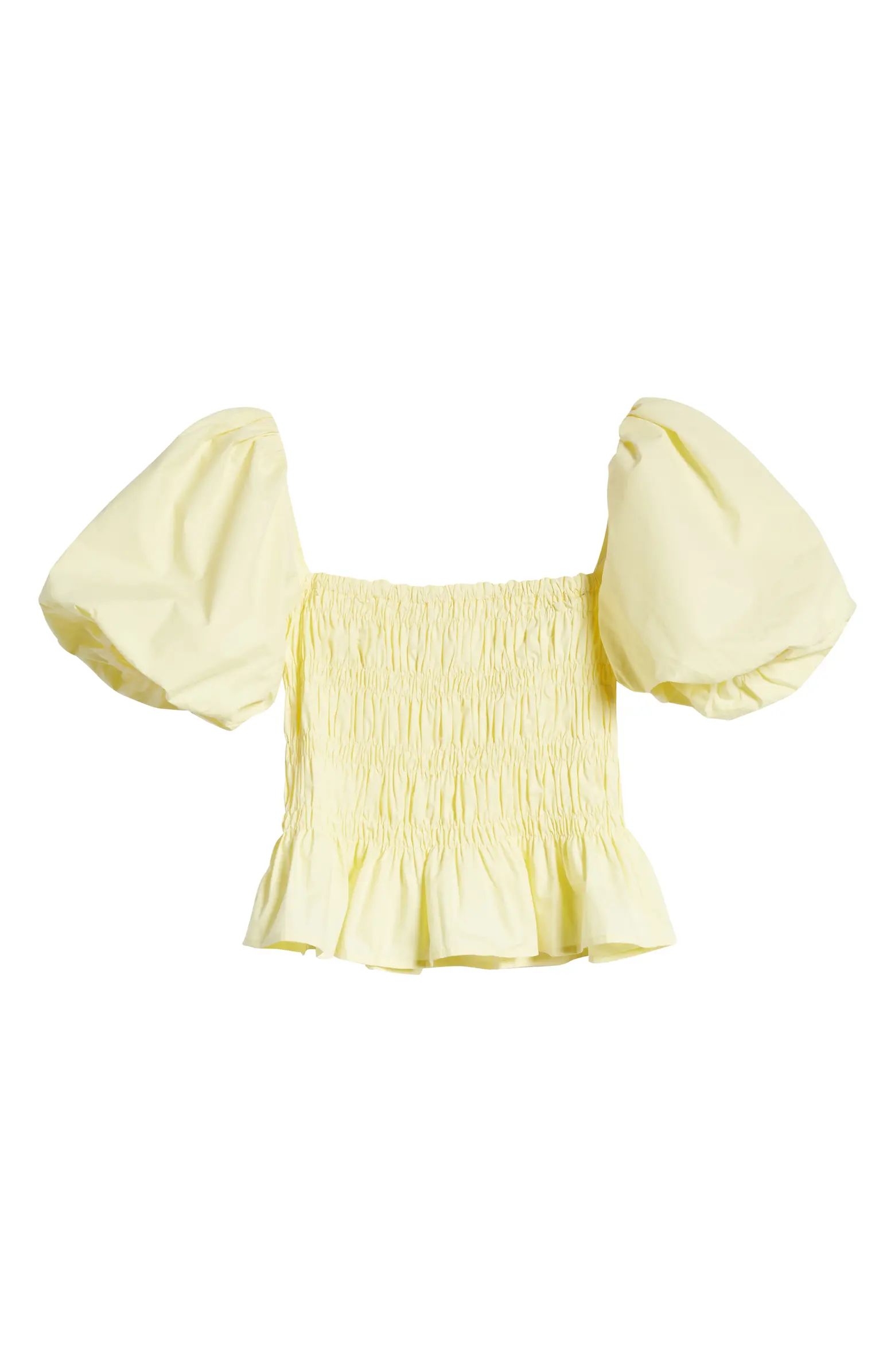 Bubble Sleeve Smocked Blouse | Nordstrom