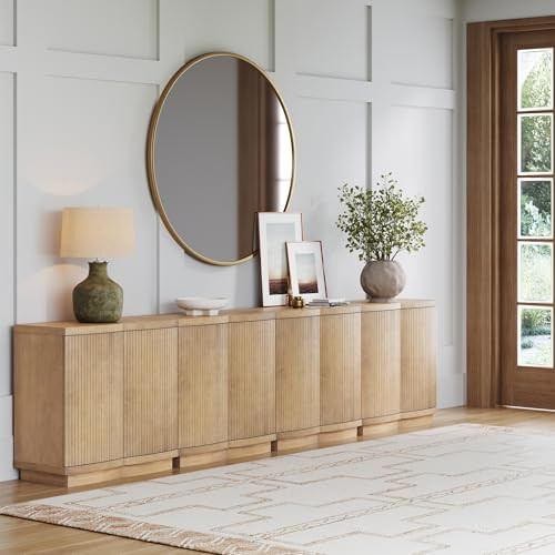 Nathan James Tambellini Mid Century Modern, Accent Cabinet with Doors for Kitchen or Media Storag... | Amazon (US)