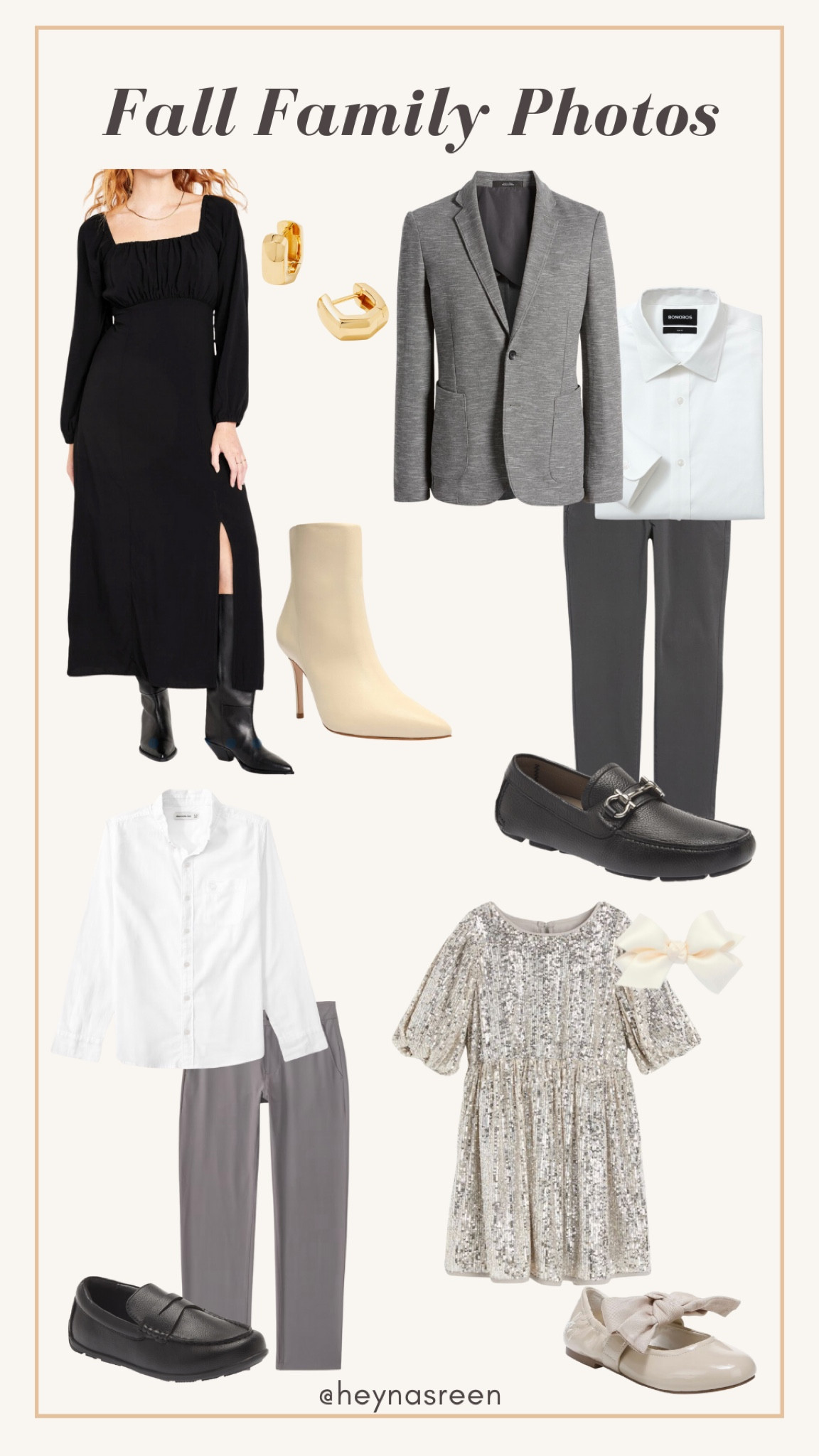 Black, grey & silver color palette for fall family photos 

#LTKSeasonal #LTKfamily #LTKstyletip