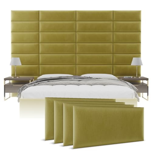 V\u00e4nt Wall Mounted Headboard Panels, King/Twin, Velvet Olive Moss | Amazon (US)