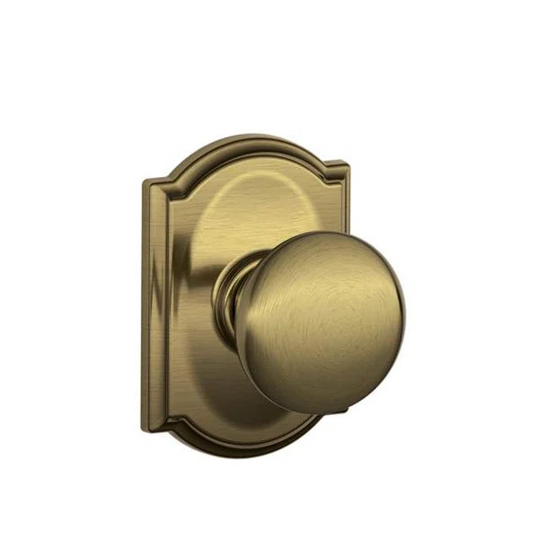 Plymouth Passage Door Knob with Camelot Rosette | Wayfair North America