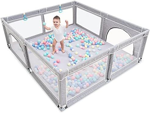 Baby Playpen,Playpens for Babies, Extra Large Playpen for Toddlers,Kids Safety Play Center Yard w... | Amazon (US)