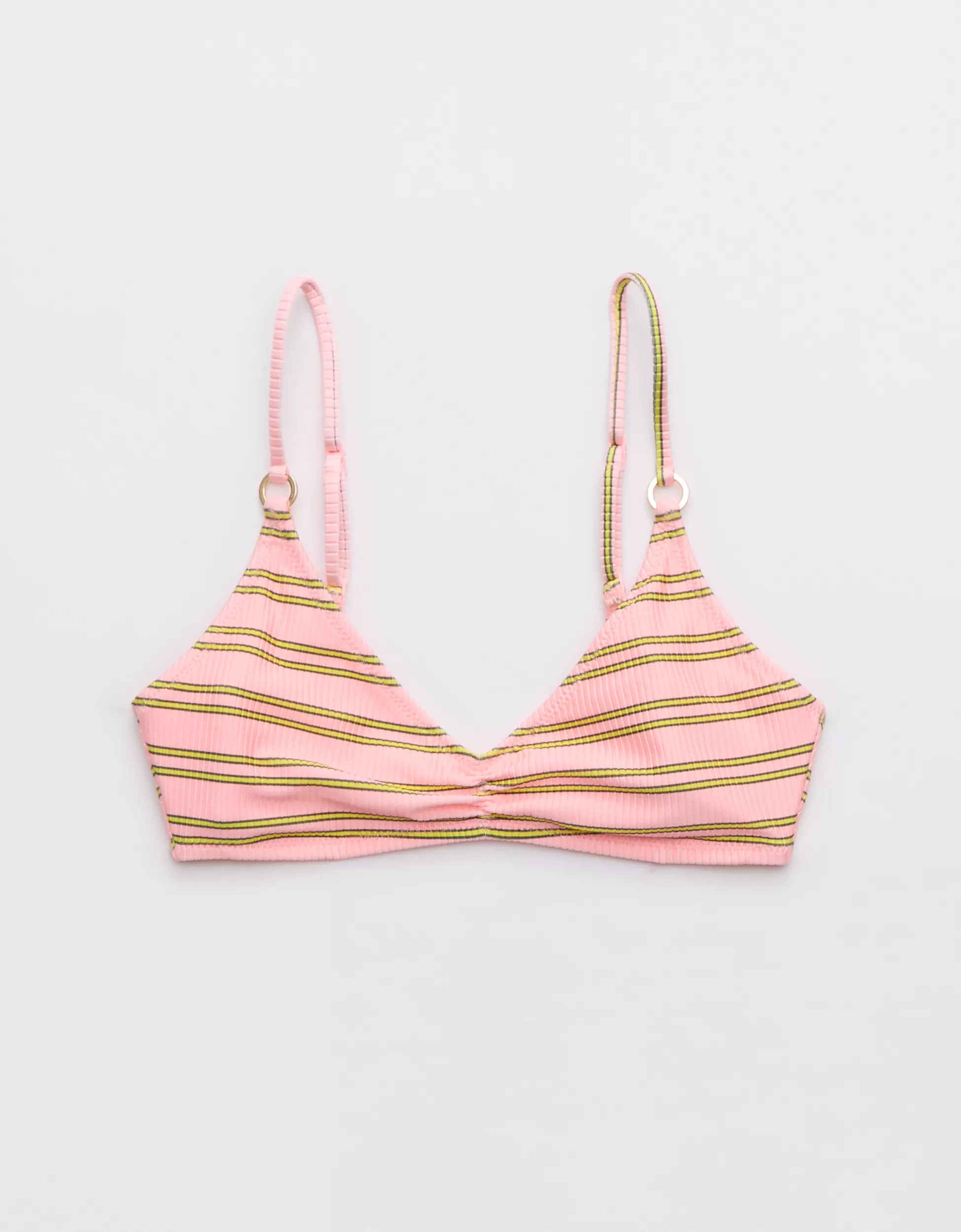 Aerie Beach Babe Shine Rib Voop Bikini Top | Aerie