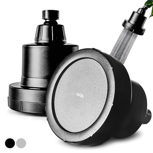 Eskiin Filtered Showerhead - Best Shower Head With Filters For Healthy Hair & Skin - High Pressure Water Softener For Hard Water - Reduce Dandruff, Protect Colored Hair, And Soothe Dry Skin (Black) | Amazon (US)