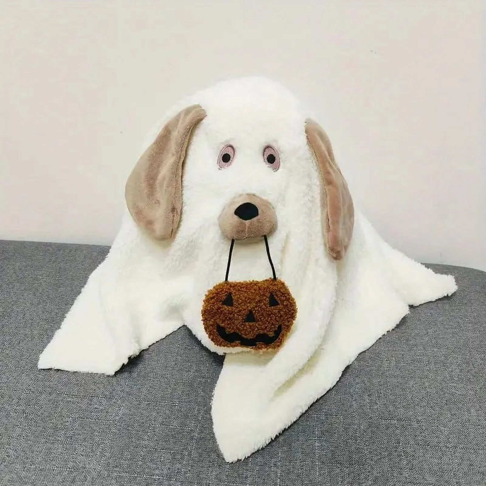 Cute Dog & Bat Halloween Decorative Pillow - Soft, No-Power Home Accent for Festive Atmosphere | Walmart (US)