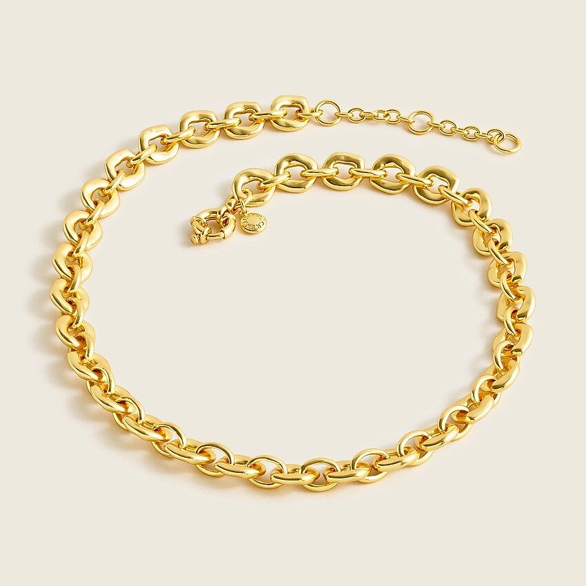 Hammered circles chain necklace | J.Crew US