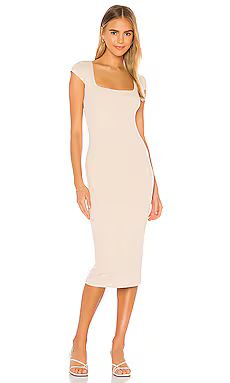 Lovers + Friends Sutton Midi Dress in Natural Tan from Revolve.com | Revolve Clothing (Global)