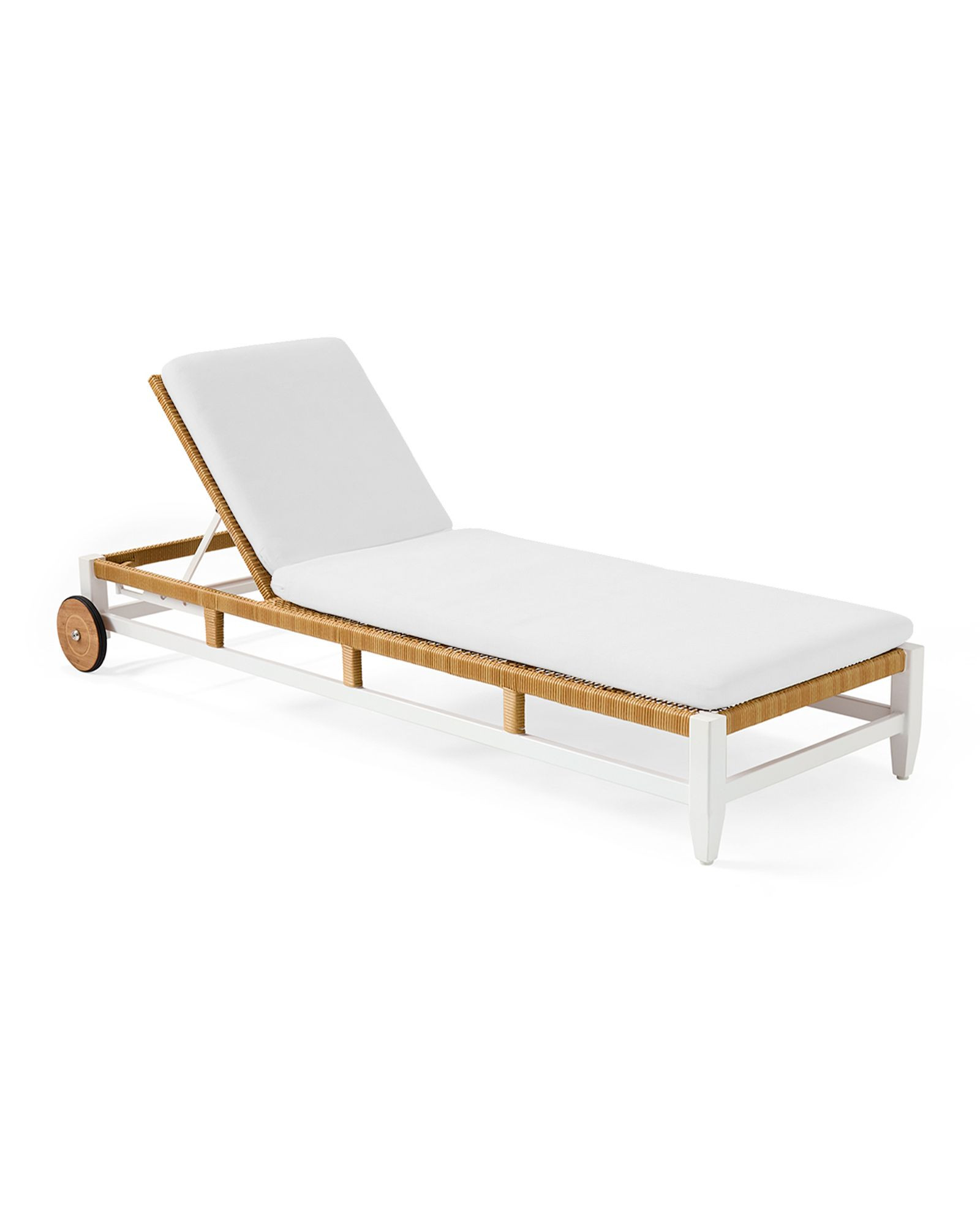 Tiburon Metal Chaise with Cushions | Serena and Lily