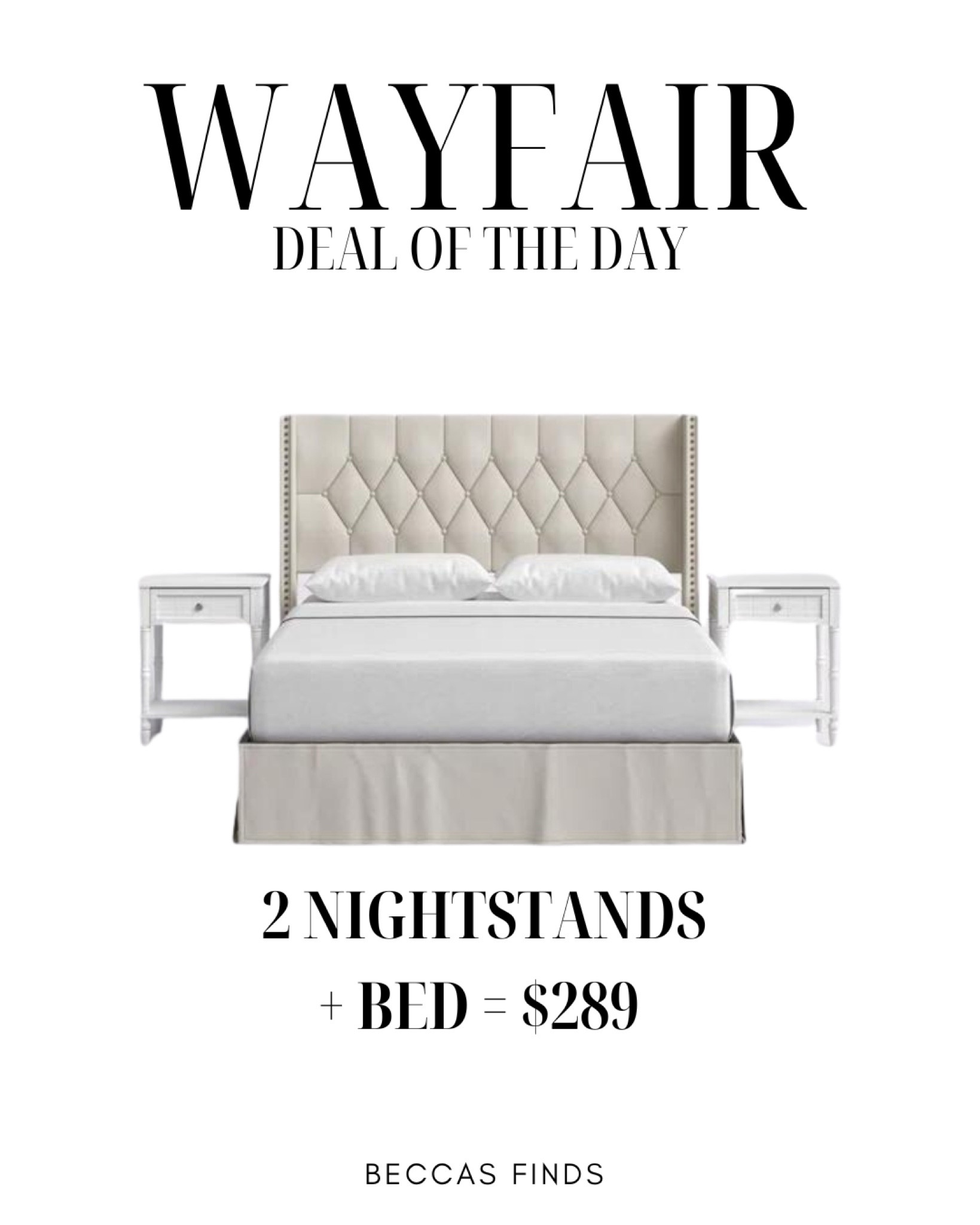 Wayfair Deal of the day is this three piece bedroom set in queen is only $289

#LTKhome #LTKGiftGuide #LTKsalealert