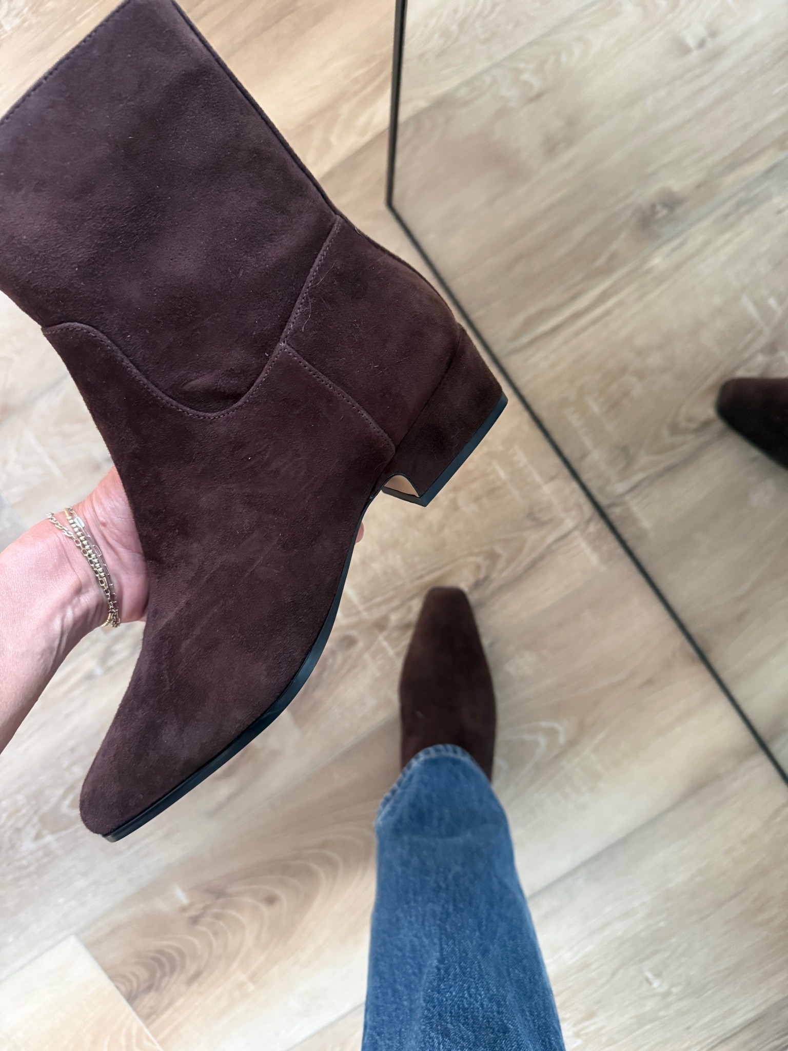 Wearing tts, square toe/high shaft style

#LTKOver40 #LTKSeasonal