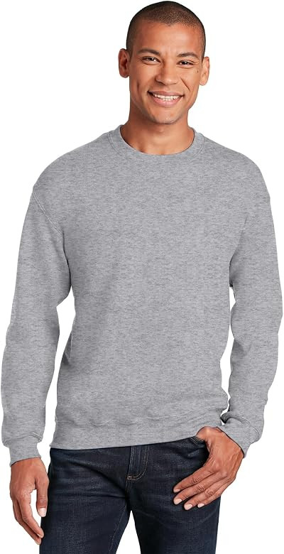 Gildan Adult Fleece Crewneck Sweatshirt, Style G18000, Multipack | Amazon (US)