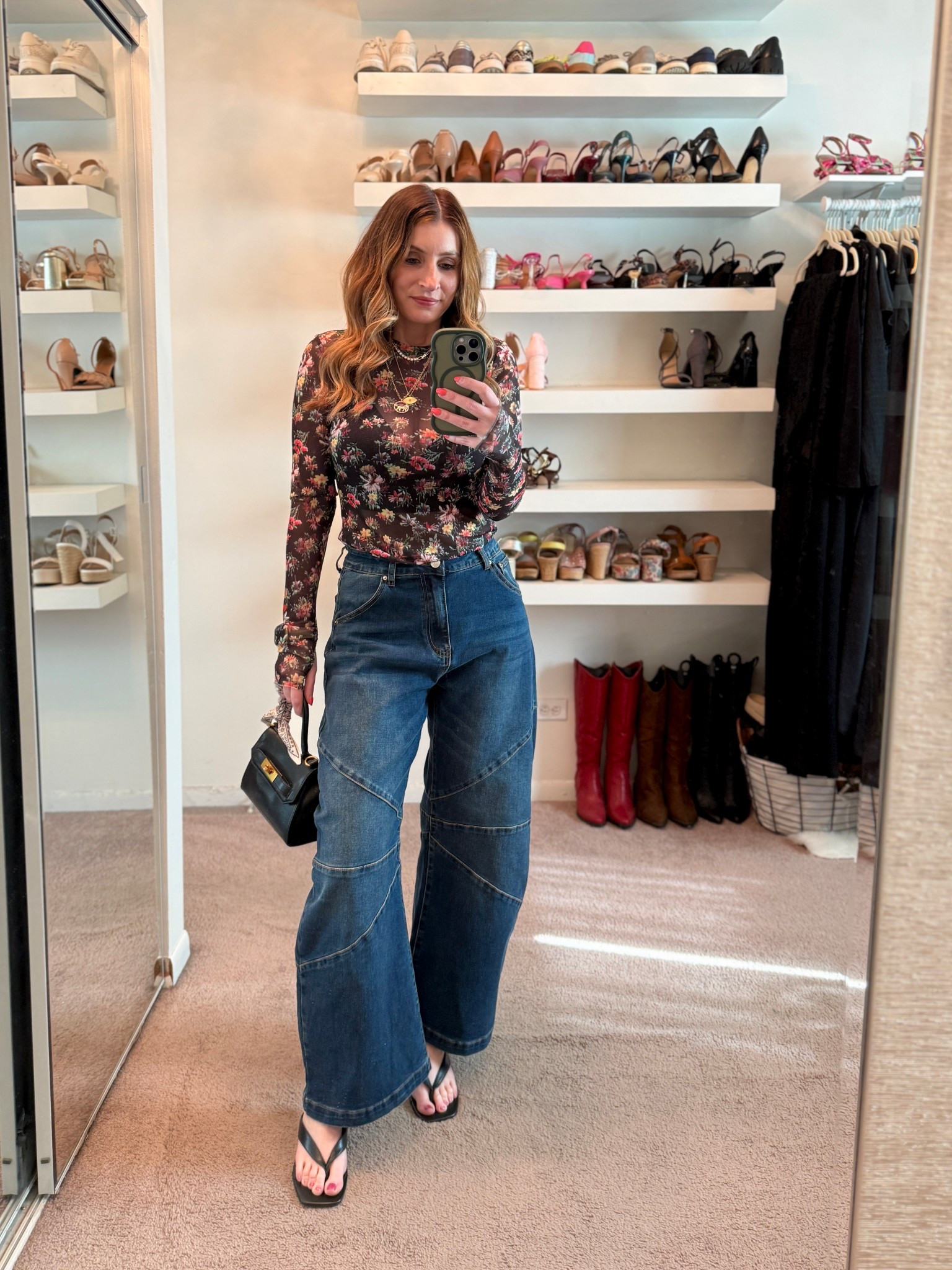 Casual spring date night outfit
AFRM Sheer floral print top (size medium)
Amazon barrel Leg Jeans (size 6)
Flip flop kitten heel sandals

Spring outfit idea, easy outfit, casual outfit, brunch outfit, weekend outfit 


#LTKSaleAlert #LTKSeasonal #LTKootd